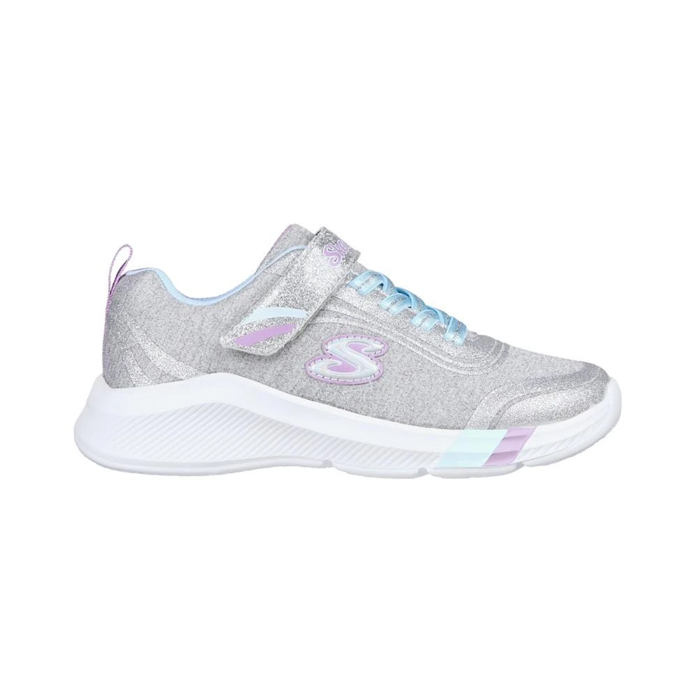 商品SKECHERS|Little Girls Dreamy Lites Wide Fit - Ready To Shine Stay-Put Casual Sneakers from Finish Line,价格¥150,第2张图片详细描述