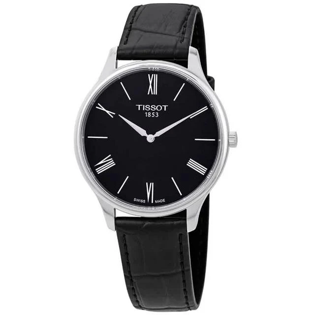 商品Tissot|Tissot Tradition 5.5 Black Dial Men's Watch T0634091605800,价格¥1657,第1张图片