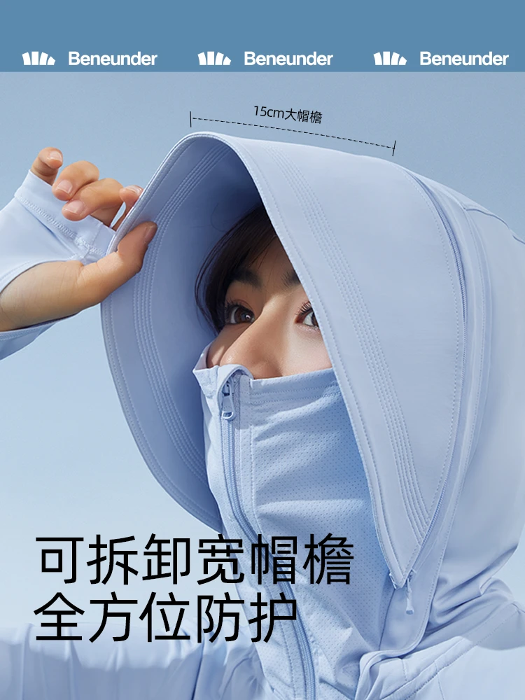 蕉下长款防晒衣女夏防紫外线户外凉感原纱冰丝透气专业全身防晒服 商品