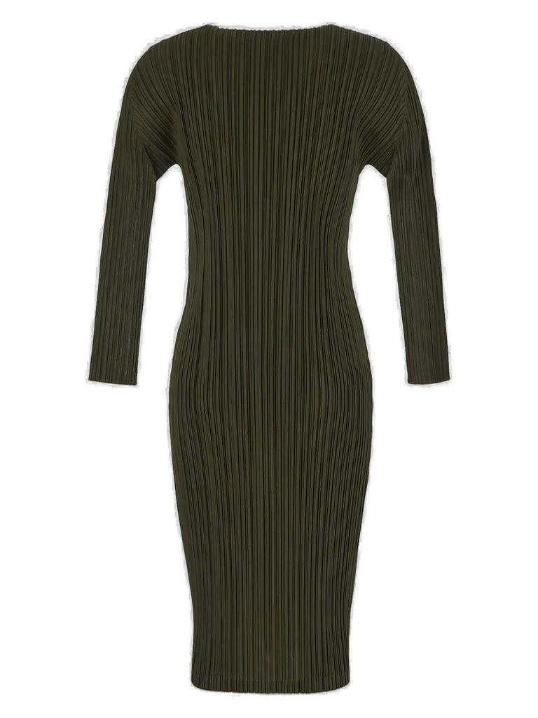 商品Issey Miyake|Pleats Please By Issey Miyake Crewneck Pleated Midi Dress,价格¥4128,第2张图片详细描述