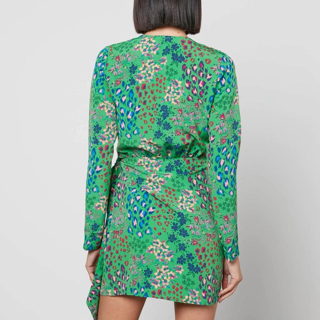 商品Never Fully Dressed|Never Fully Dressed Vienna Animal Print Crepe Wrap Dress,价格¥370,第2张图片详细描述
