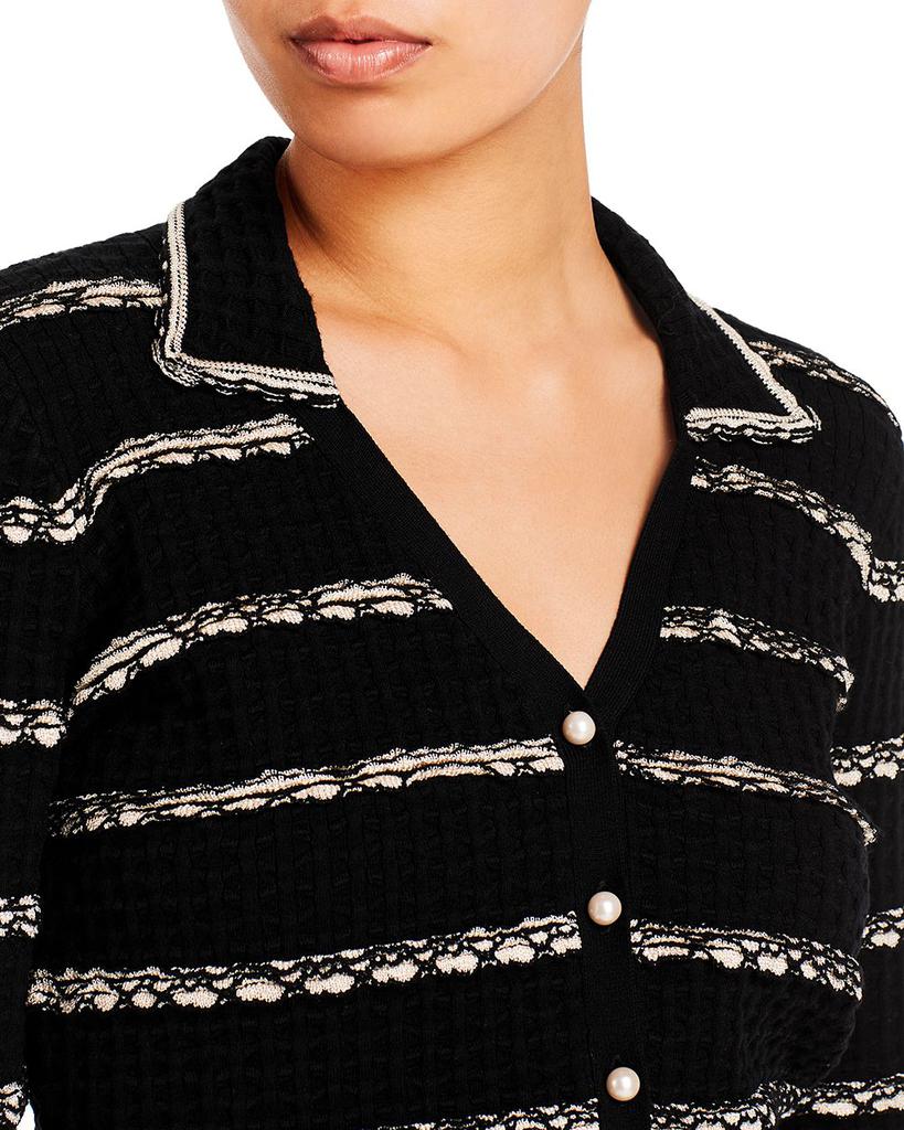 Andina Textured Striped Cardigan - 150th Anniversary Exclusive商品第5张图片规格展示