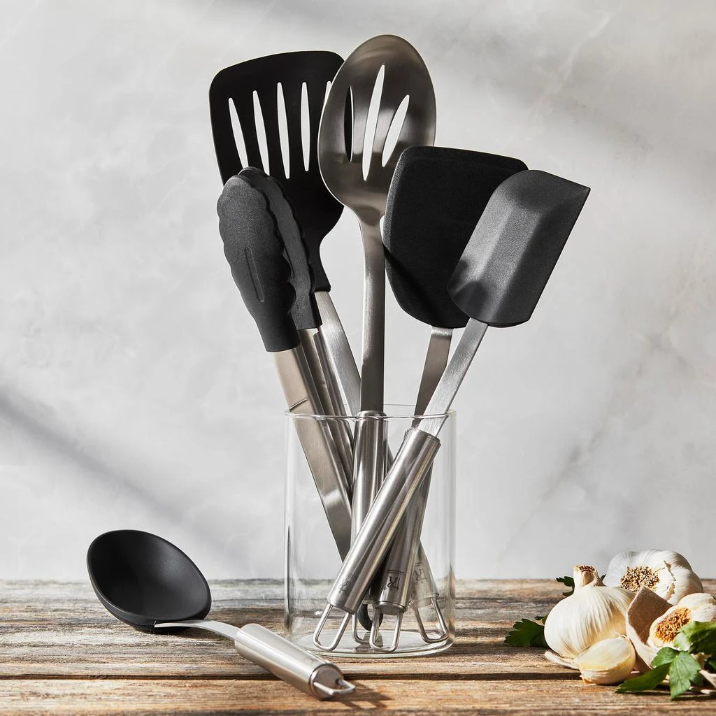 商品Henckels|Henckels Cooking Tools 6-PC Kitchen Gadgets Sets with Spatula, Tongs, Cooking Spoon, 18/10 STAINLESS STEEL,价格¥634,第5张图片详细描述