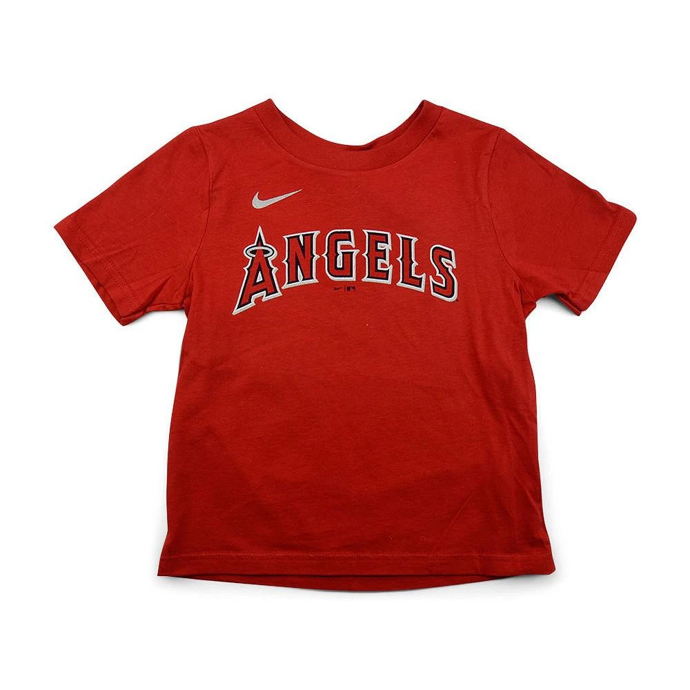 商品NIKE|Los Angeles Angels Mike Trout Little Boys Name and Number Player T-Shirt,价格¥208,第2张图片详细描述