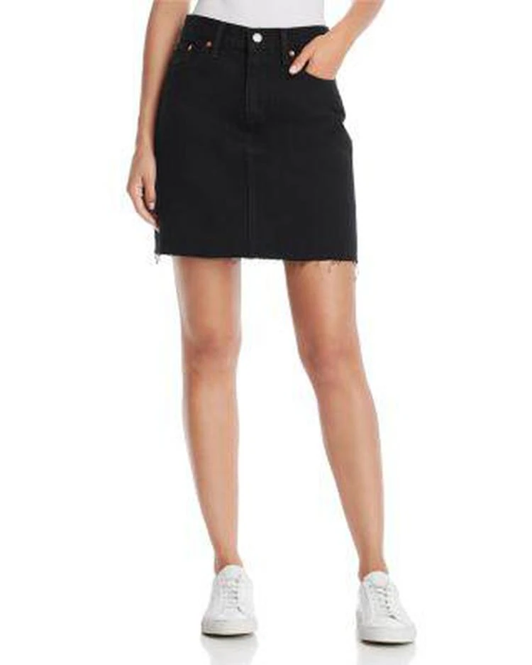 商品Levi's|Everyday Denim Skirt in Charcoal Black,价格¥591,第1张图片