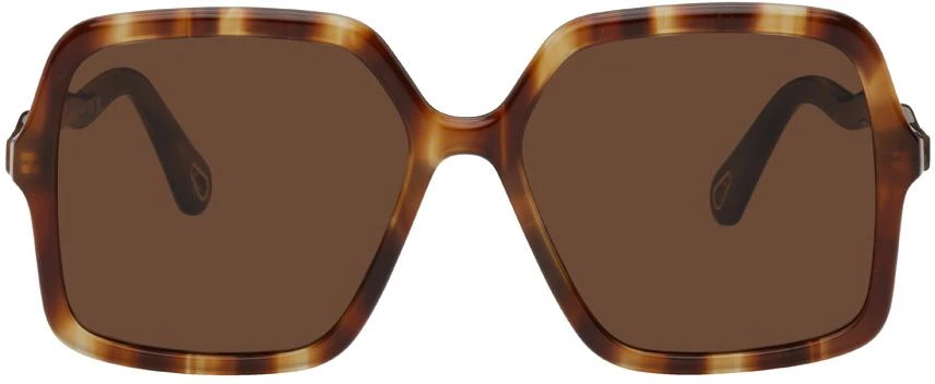 商品Chloé|Tortoiseshell Zelie Sunglasses,价格¥1554,第1张图片