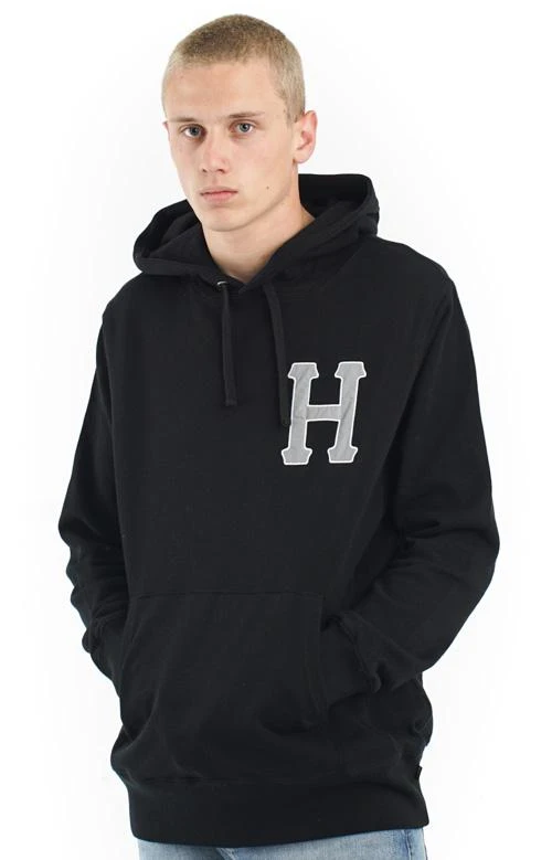 商品Crocs|Classic H 3M Applique Pullover Hoodie - Black,价格¥399,第4张图片详细描述