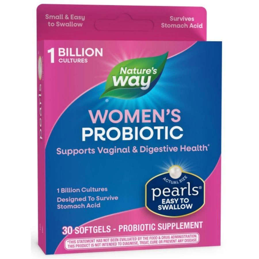 商品Nature's Way|Probiotic Pearls Women's Vaginal & Digestive Health Softgels,价格¥165,第1张图片