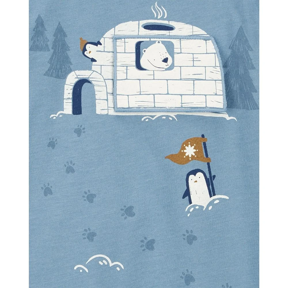 商品Carter's|Toddler Boys Polar Bear Igloo Jersey T-shirt,价格¥176,第2张图片详细描述