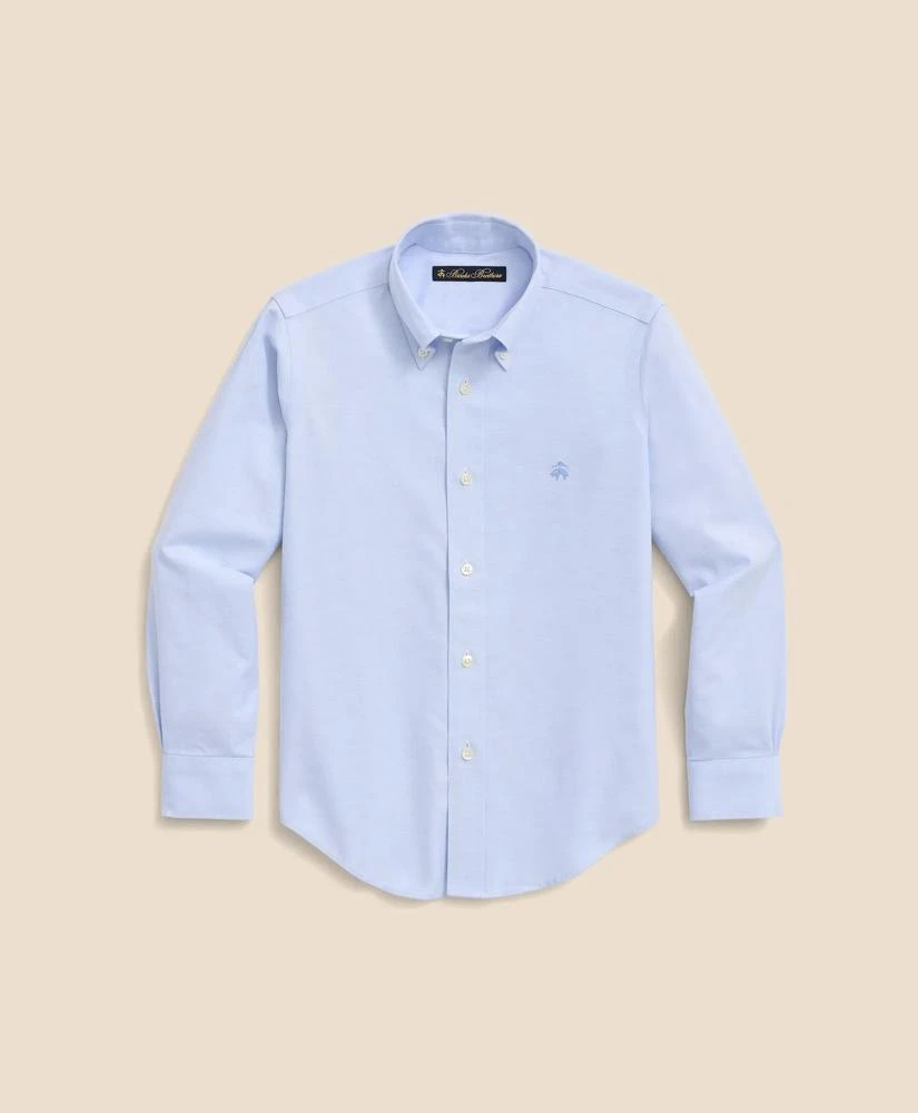 商品Brooks Brothers|Boys Non-Iron Stretch Cotton Oxford Sport Shirt,价格¥520,第1张图片