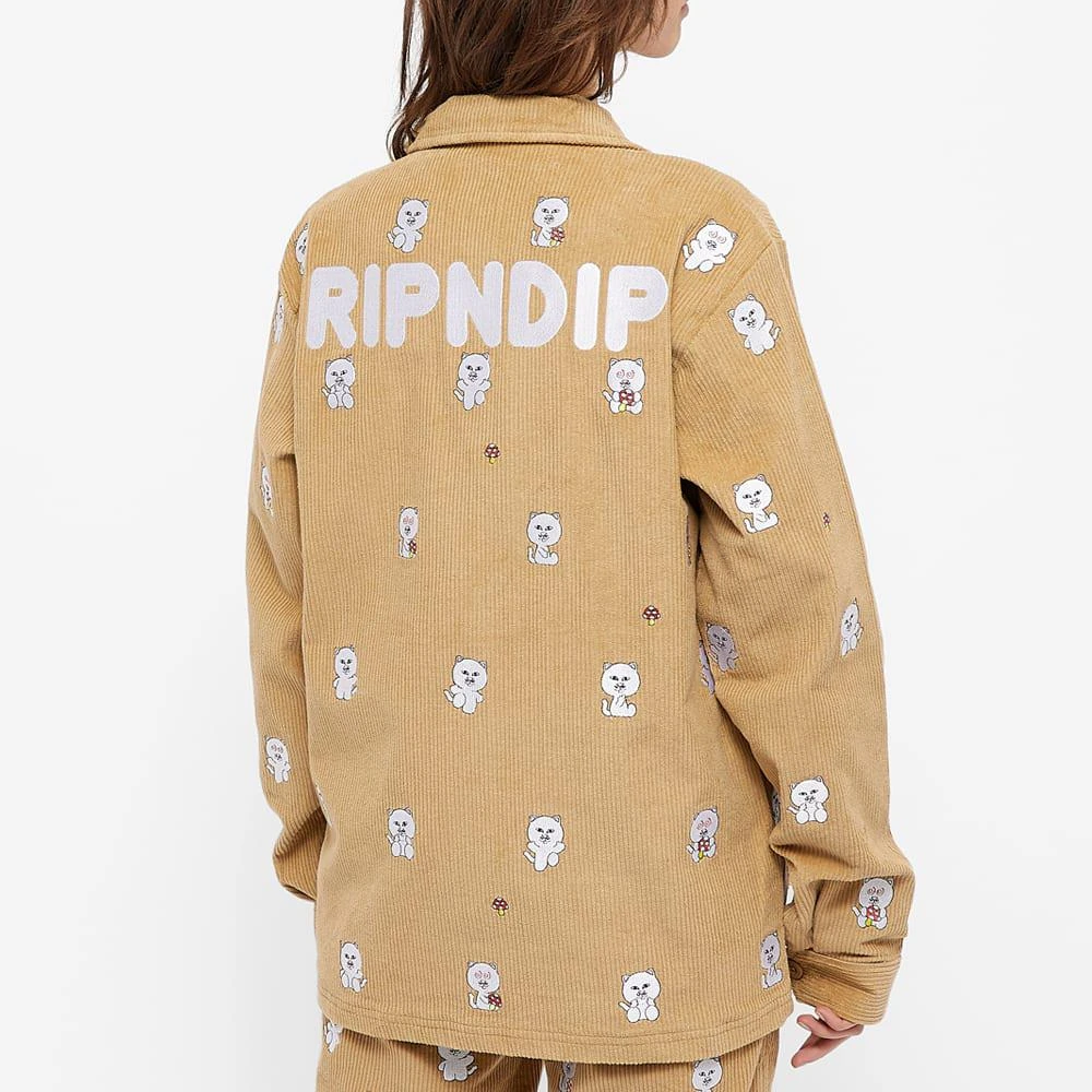 商品RIPNDIP|RIPNDIP All Over Embroidery Corduroy Jacket,价格¥709,第4张图片详细描述