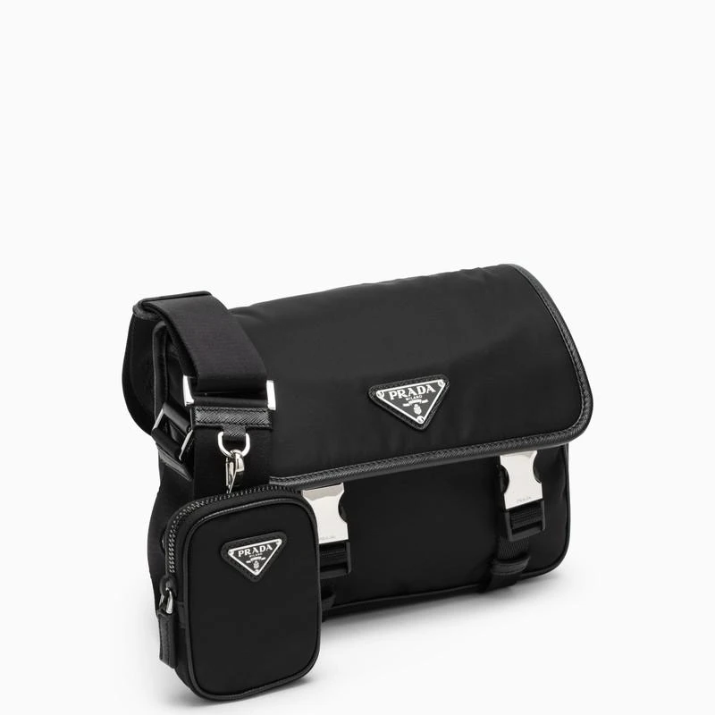 商品Prada|Black Re-Nylon messenger bag,价格¥13836,第3张图片详细描述