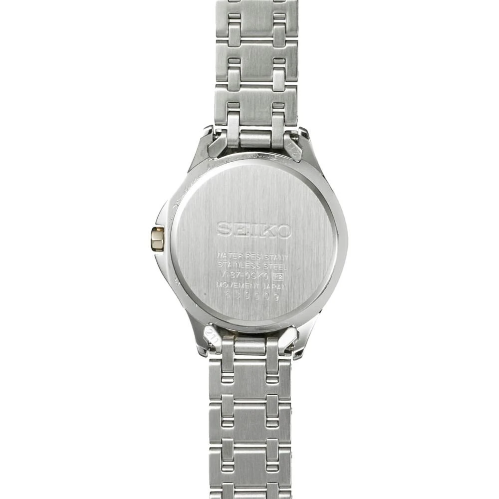 商品Seiko|Women's Solar Two-Tone Stainless Steel Bracelet Watch 29mm SUT312,价格¥2056,第3张图片详细描述