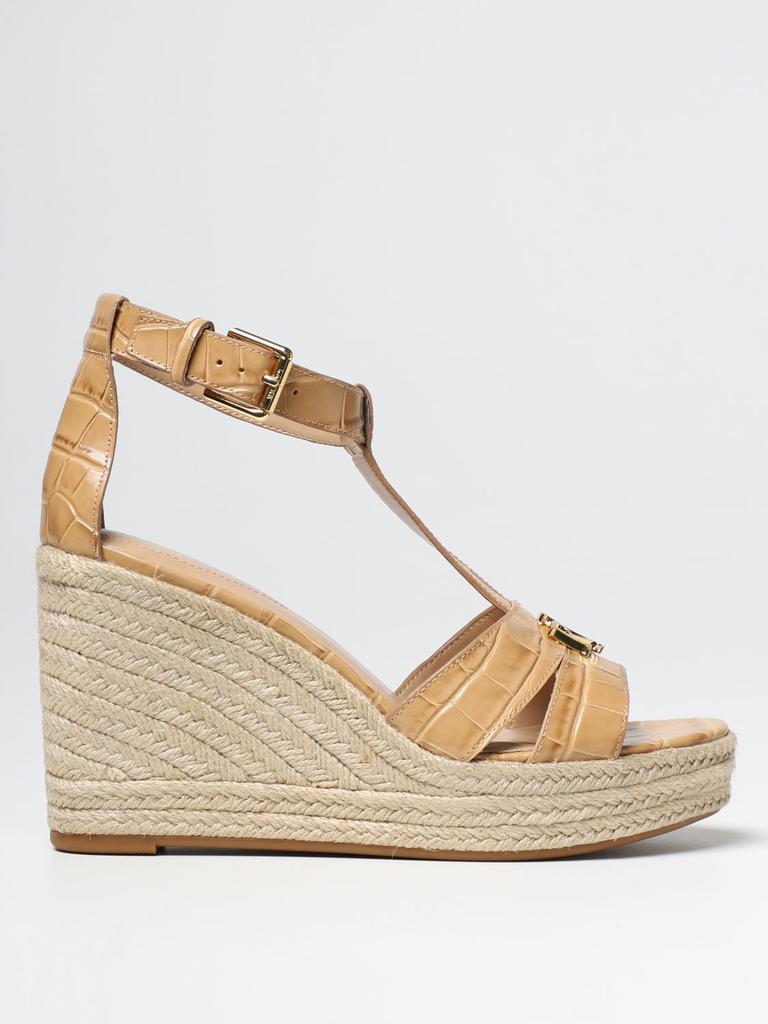 Lauren Ralph Lauren sandal in crocodile print leather商品第1张图片规格展示
