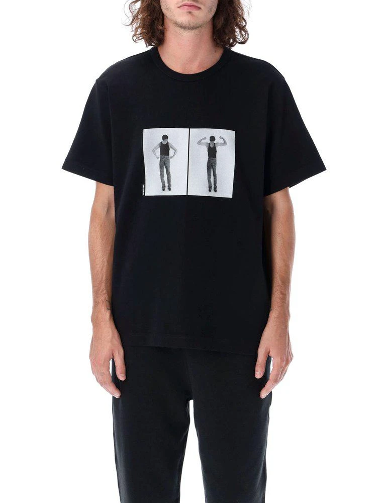 商品Helmut Lang|Helmut Lang Graphic Printed Crewneck T-Shirt,价格¥674,第1张图片