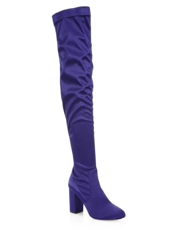 商品Aquazzura|So Me Over-the-Knee Satin Boots,价格¥2984,第1张图片