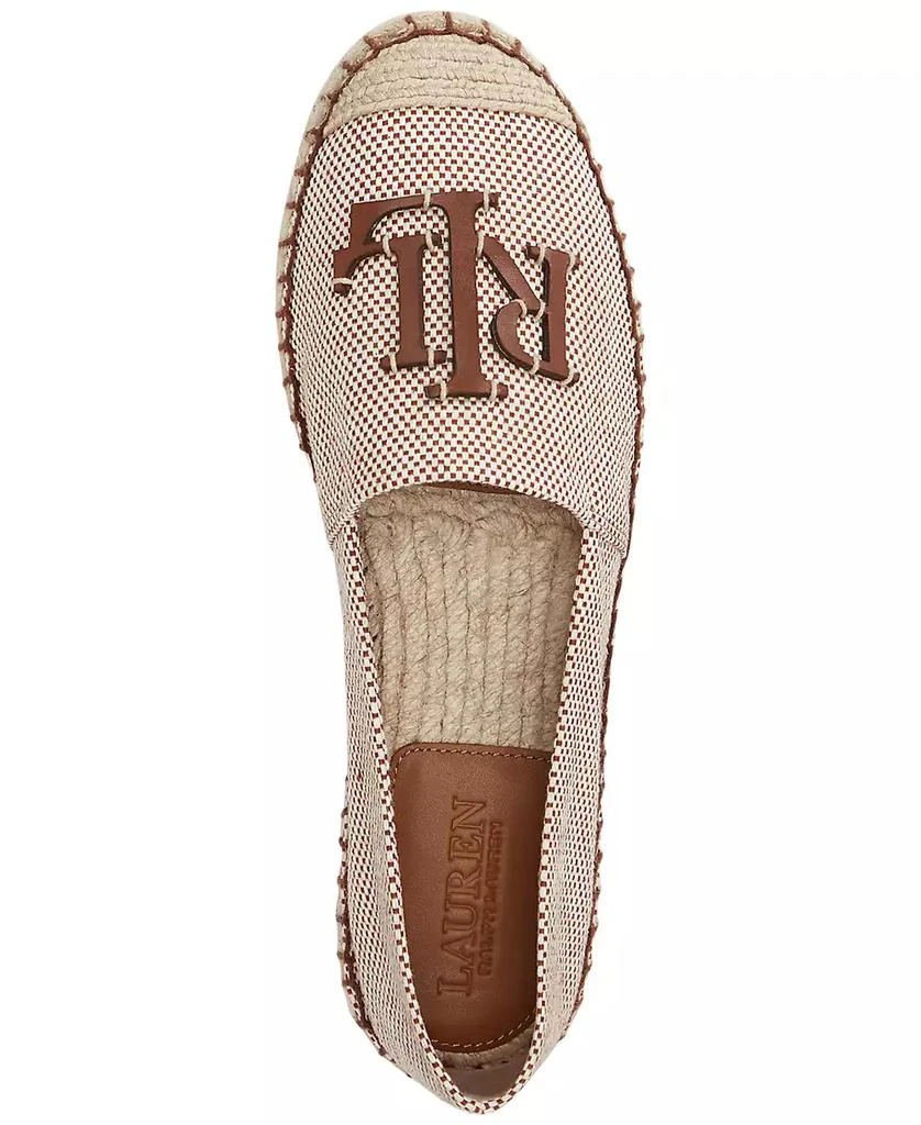 商品Ralph Lauren|Women's Cameron Logo Slip-On Espadrille Flats,价格¥932,第4张图片详细描述