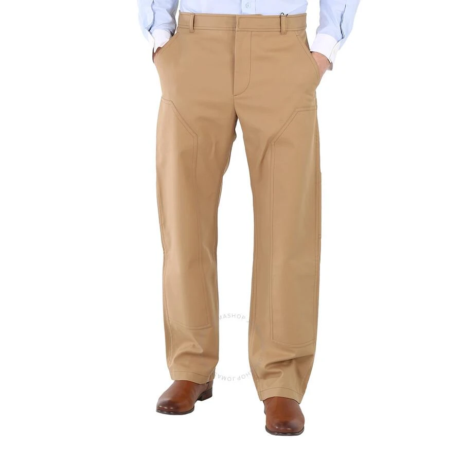 商品Burberry|Men's Cotton Twill Tailored Trousers In Warm Walnut,价格¥759,第1张图片