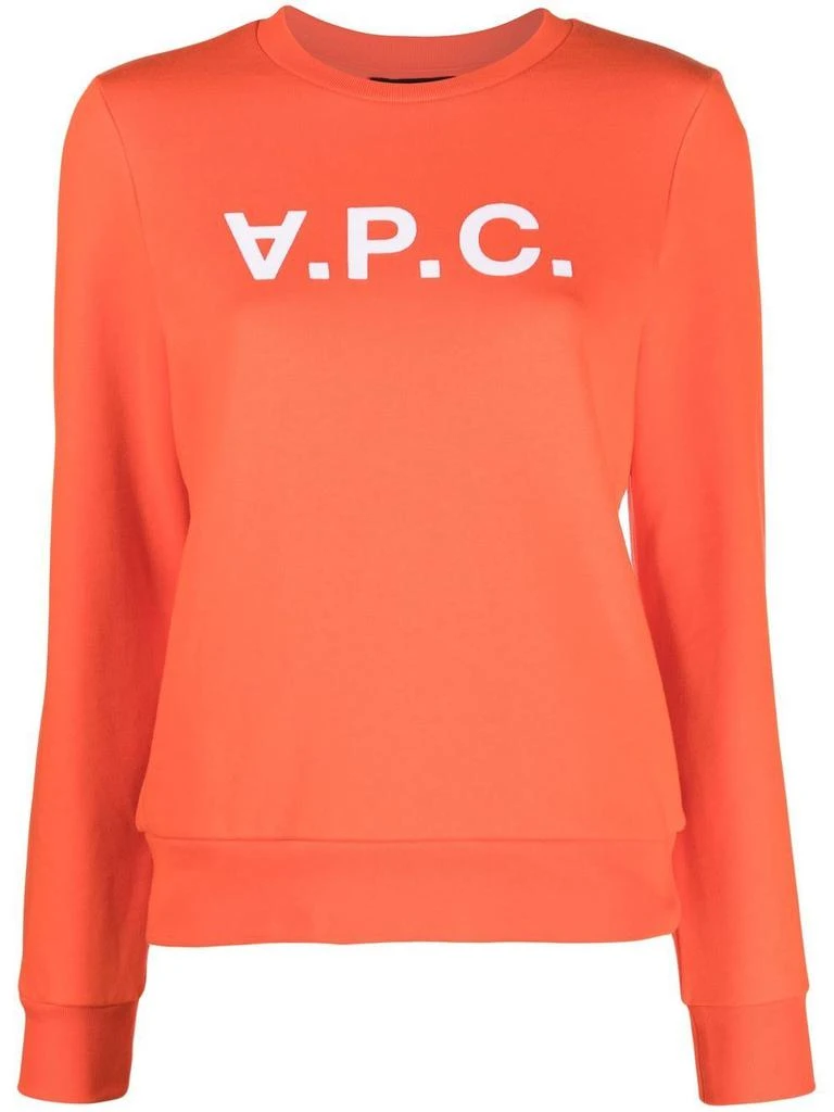 商品A.P.C.|LOGO-PRINT COTTON SWEATSHIRT,价格¥1405,第1张图片