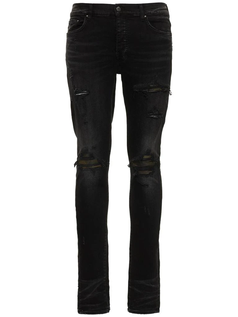 商品AMIRI|Mx1 Leather Camo Stretch Denim Jeans,价格¥4194,第1张图片