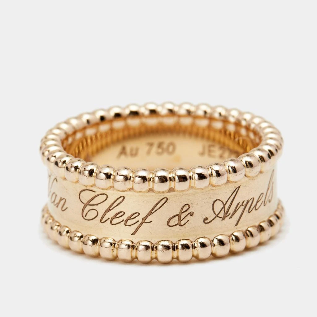 商品[二手商品] Van Cleef & Arpels|Van Cleef & Arpels Perlee Signature 18K Rose Gold Band Ring Size 51,价格¥10549,第2张图片详细描述