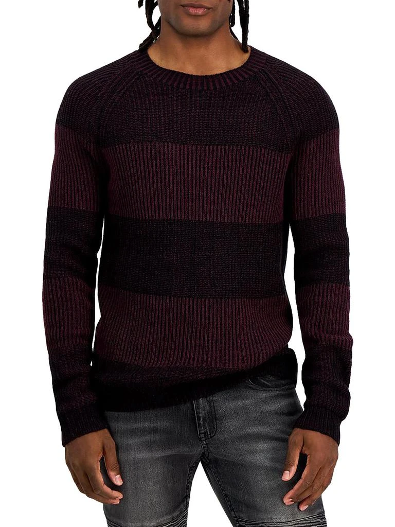 Mens Ribbed Pullover Crewneck Sweater 商品