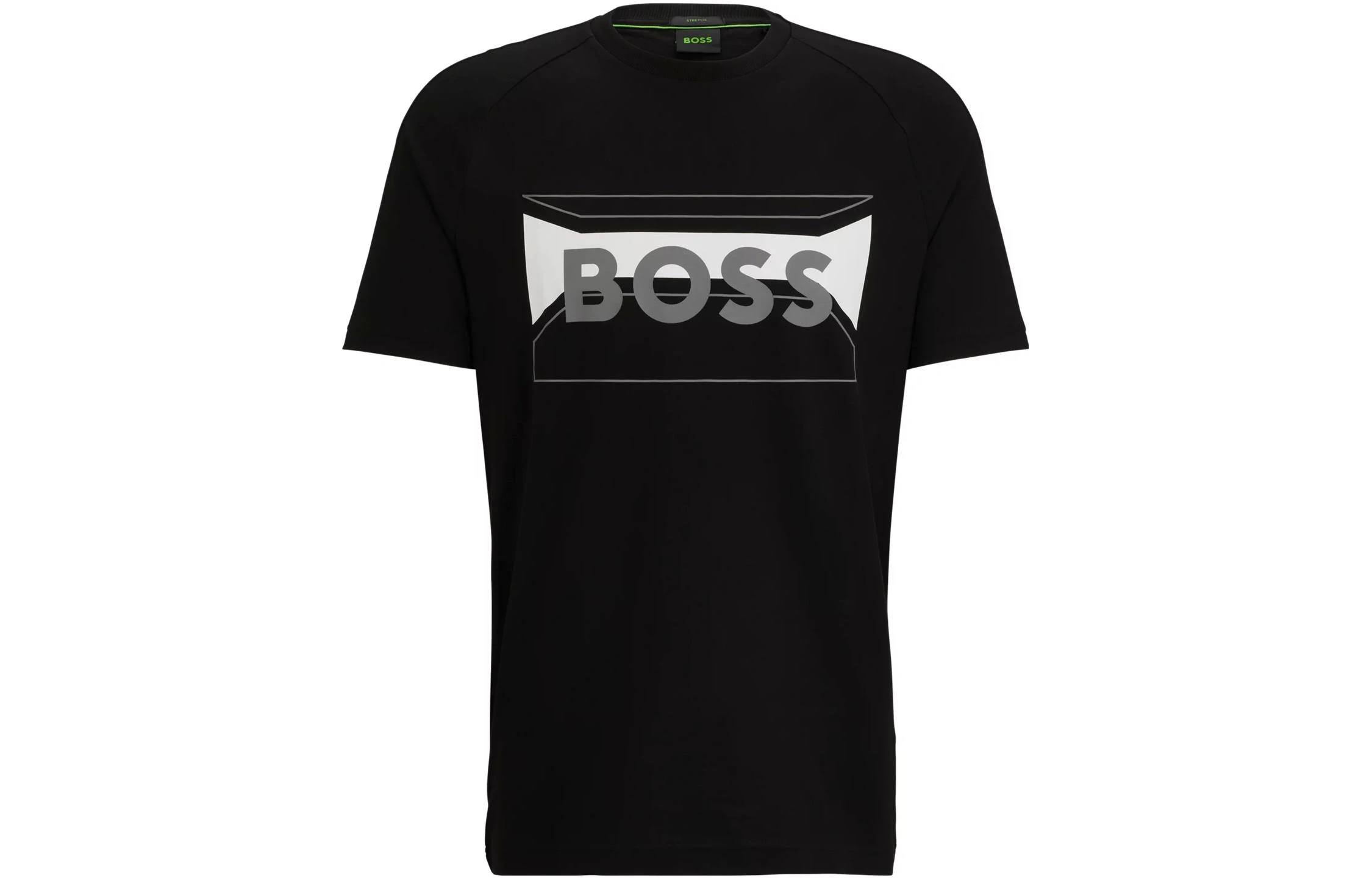 商品[国内直发] Hugo Boss|Logo字母印花圆领套头短袖T恤 男款 黑色,价格¥569,第1张图片