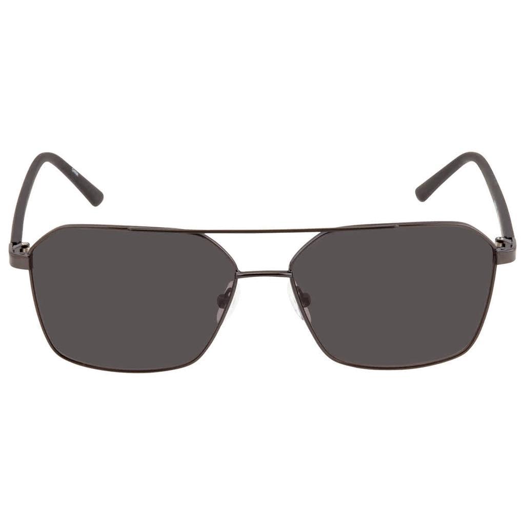 商品Calvin Klein|Calvin Klein Grey Navigator Mens Sunglasses CK20300S 008 58,价格¥276,第4张图片详细描述