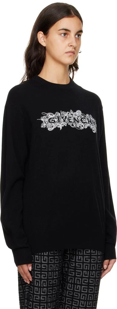商品Givenchy|Black Crewneck Sweater,价格¥3657,第2张图片详细描述
