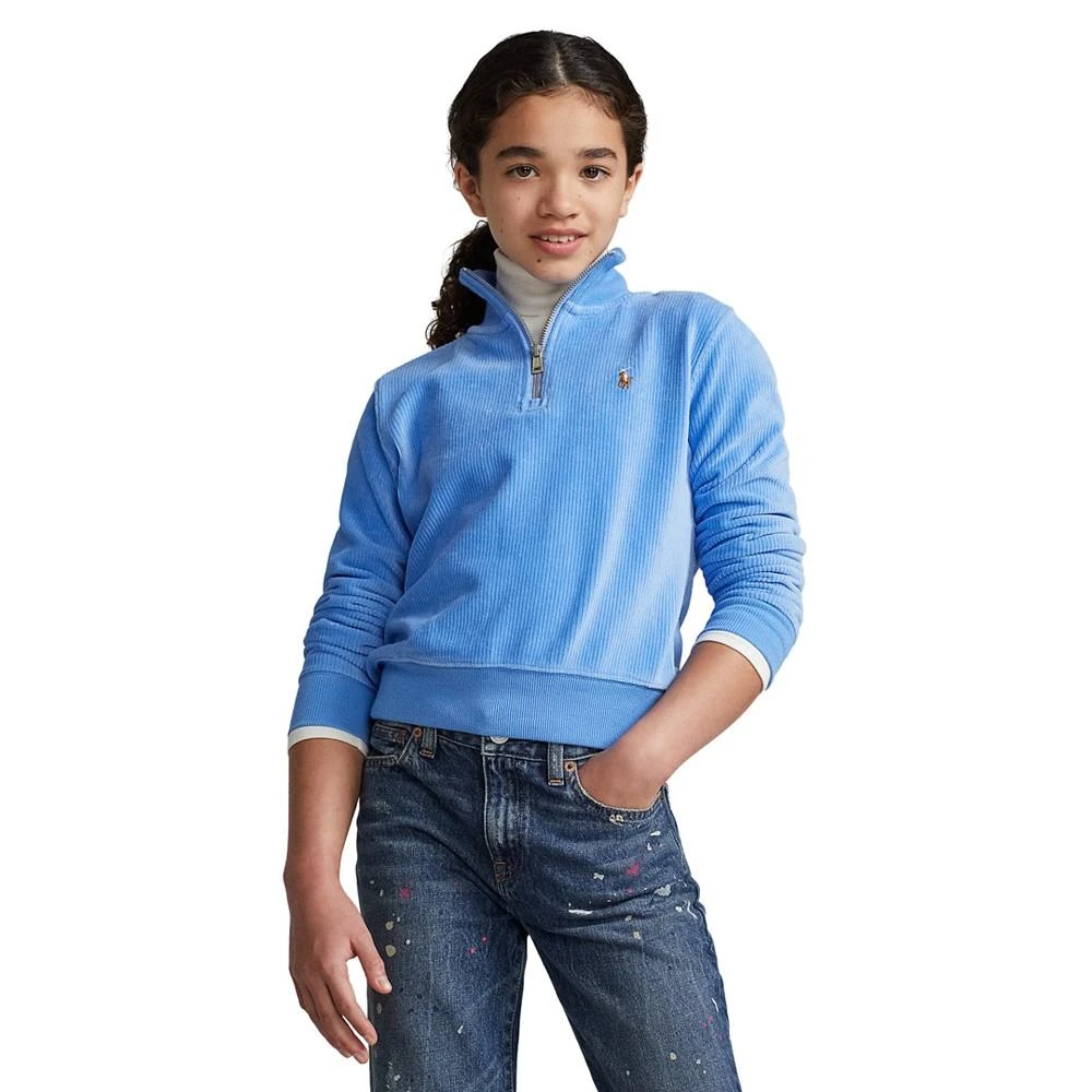商品Ralph Lauren|Big Girls Corduroy Long Sleeve Pullover,价格¥367,第1张图片