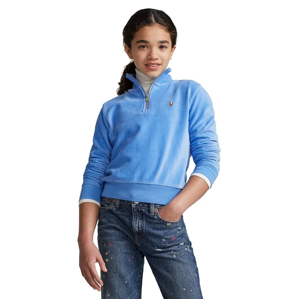 商品Ralph Lauren|Big Girls Corduroy Long Sleeve Pullover,价格¥228,第1张图片