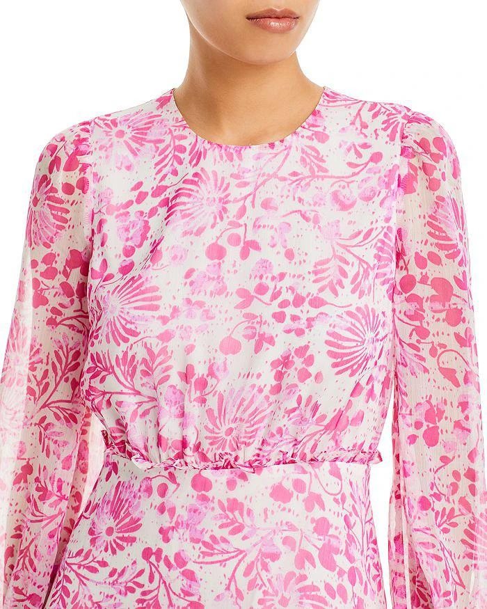 商品AQUA|Floral Print Ruffle Tiered Mini Dress - 100% Exclusive,价格¥160,第2张图片详细描述