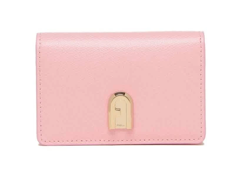 商品Furla|Furla Ladies 1927 Pink Leather Business Card Case,价格¥199,第1张图片