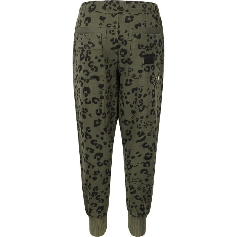 商品Munster|Leopard print logo track pants in khaki,价格¥635,第2张图片详细描述