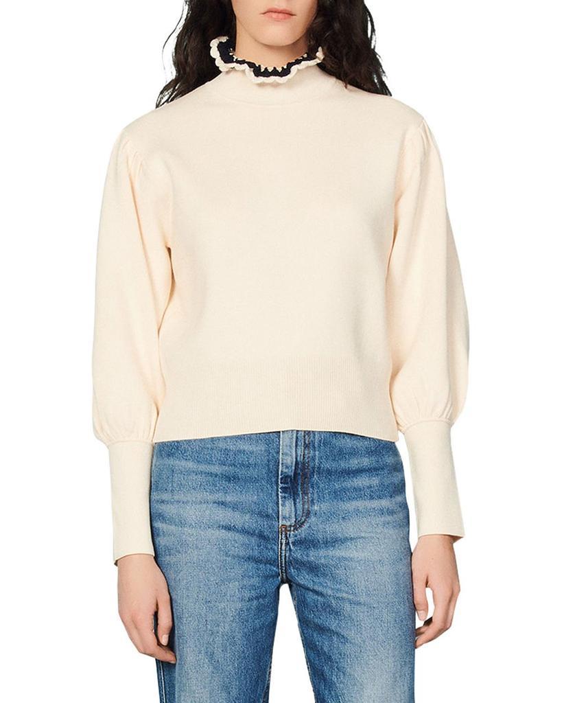 商品Sandro|Ridane Blouson Sleeve Sweater,价格¥1266,第1张图片