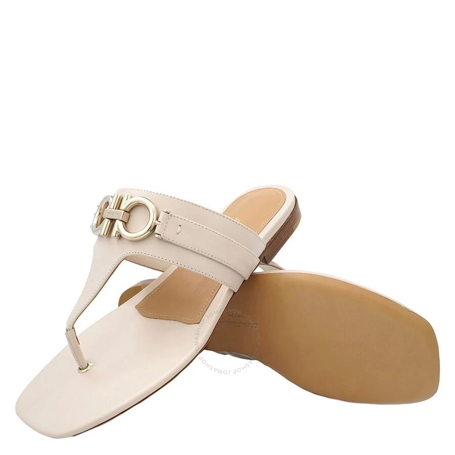 商品Salvatore Ferragamo|Salvatore Ferragamo Ladies Glove Bone Rikis Leather Sandals,价格¥1859,第2张图片详细描述