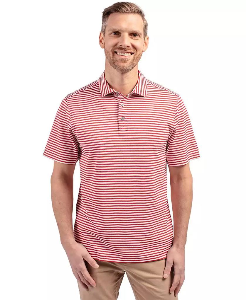 Polo à manches courtes rayé piqué Virtue pour homme image 2