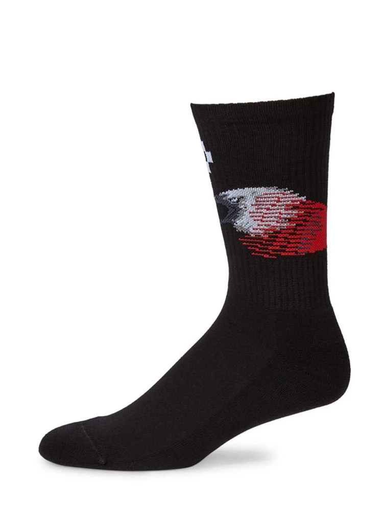 商品Marcelo Burlon|Eagle Graphic Socks,价格¥241,第1张图片