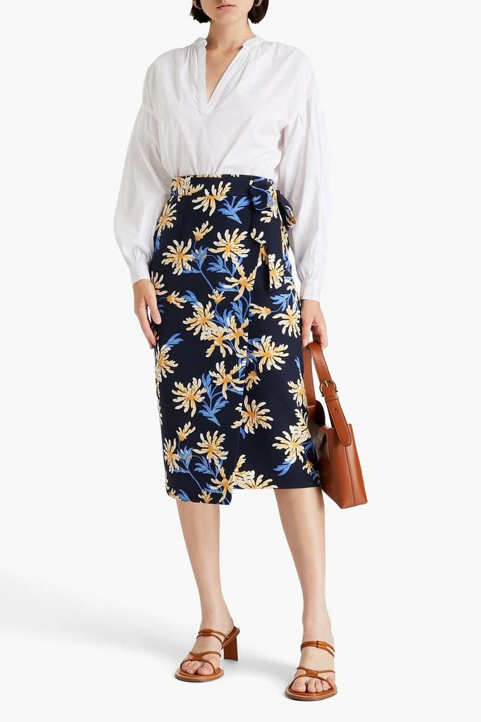 商品Diane von Furstenberg|Elma floral-print cady midi wrap skirt,价格¥953,第2张图片详细描述