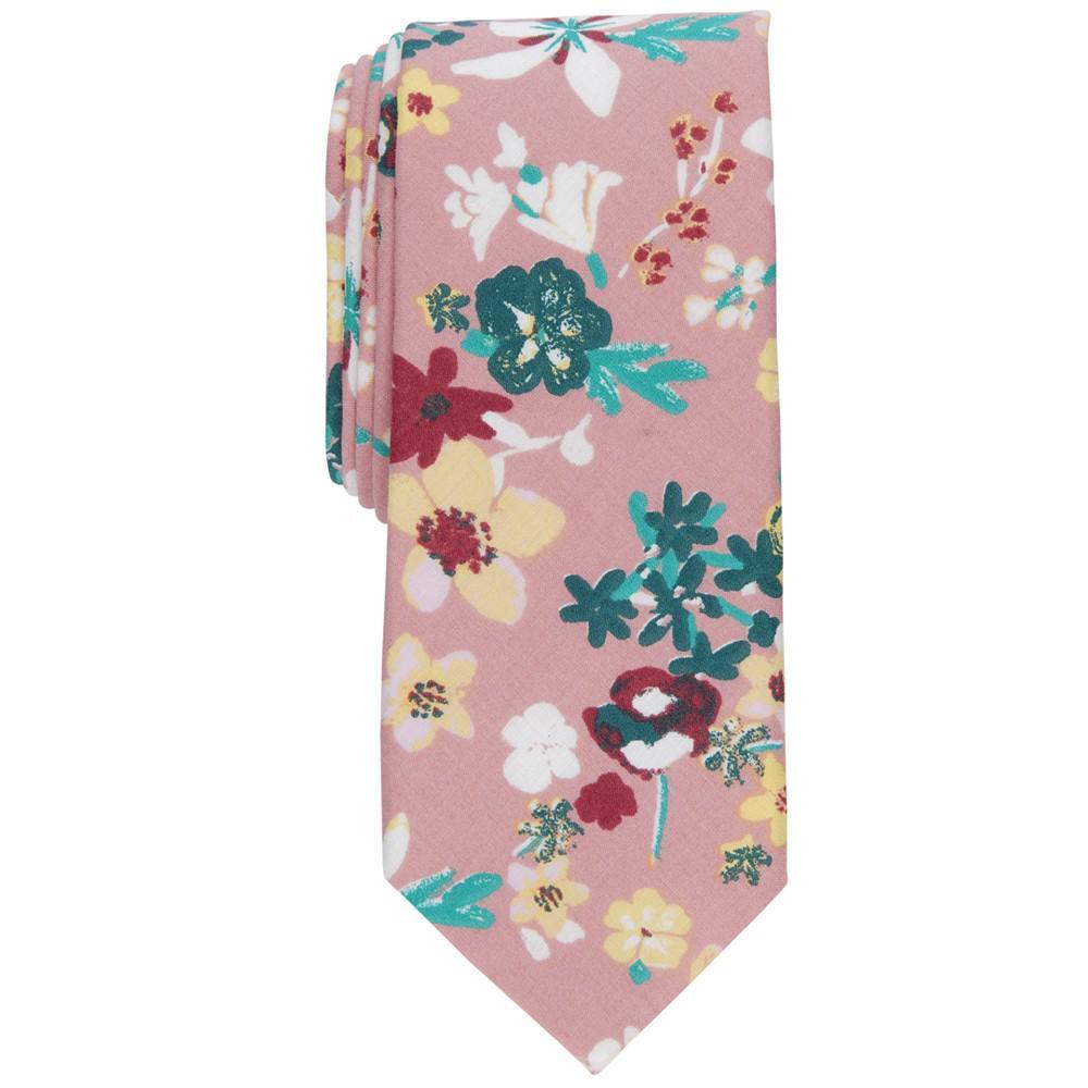 商品Bar III|Men's Floral Skinny Tie, Created for Macy's,价格¥163,第1张图片