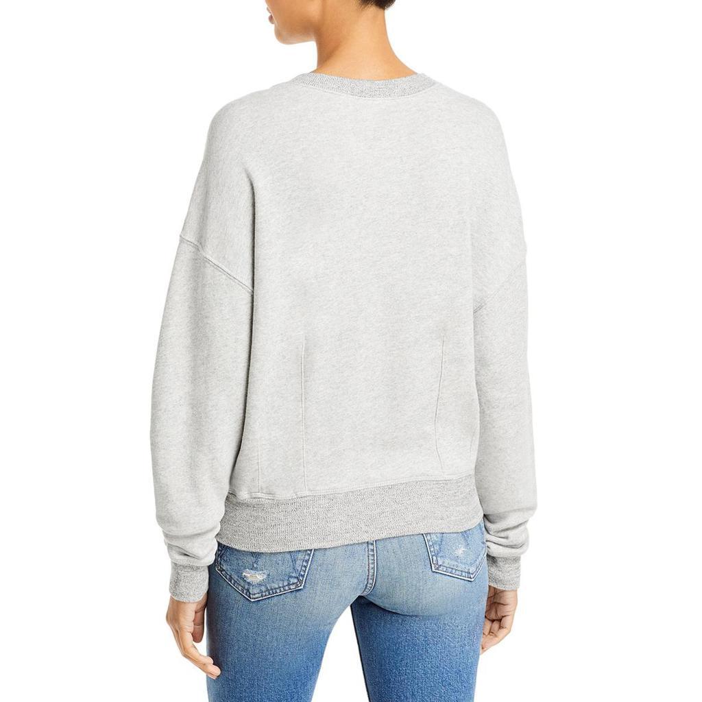 商品n:philanthropy|n:PHILANTHROPY Sela Women's Cotton Blend Heathered Two Tone Crewneck Sweatshirt,价格¥287,第4张图片详细描述
