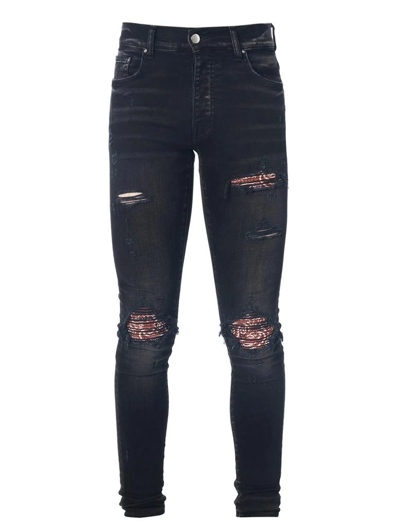 商品AMIRI|Distressed Mx1 Bandana Skinny Jean,价格¥4082,第1张图片