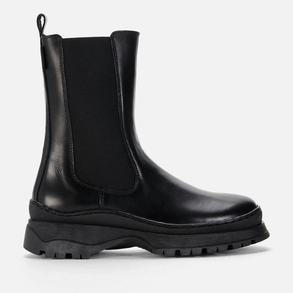 商品Ted Baker London|Ted Baker Women's Lilanna Leather Mid Calf Chelsea Boots - Black,价格¥807,第1张图片