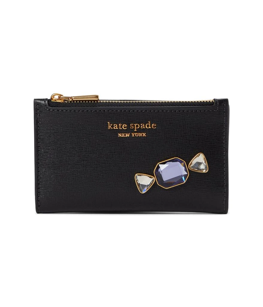 商品Kate Spade|Bon Bon Stone Embellished Small Slim Bifold Wallet,价格¥1032,第1张图片