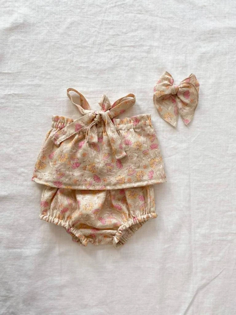 商品evelina apparel|Evelina Apparel - Baby Girls' Floral Linen Baby Bloomers,价格¥339,第3张图片详细描述