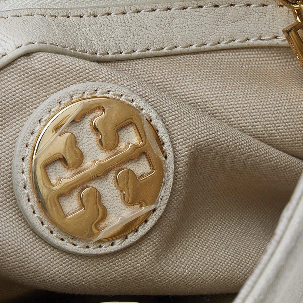 Tory Burch White Leather Chain Link Shoulder Bag 商品