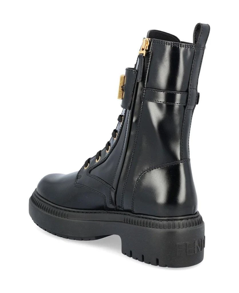 商品Fendi|Graphy Rounded-toe Biker Boots,价格¥8883,第3张图片详细描述