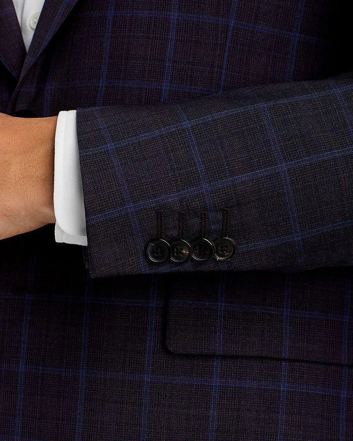 商品Paul Smith|Tailored Dark Purple Tonal Plaid Suit,价格¥4978,第4张图片详细描述