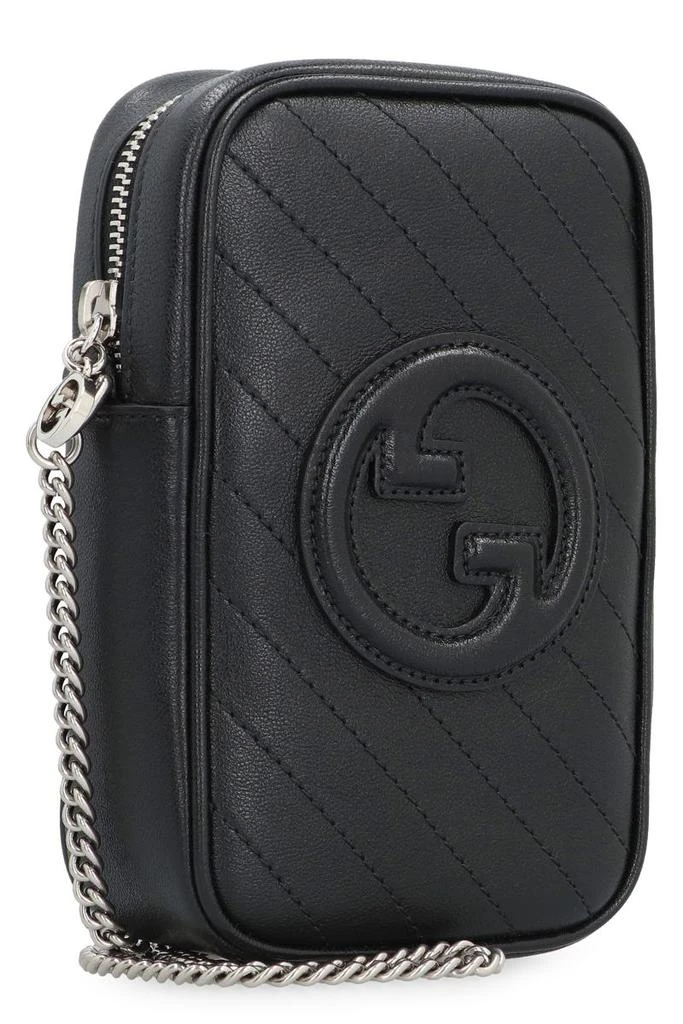 商品Gucci|GUCCI GUCCI BLONDIE LEATHER MINI CROSSBODY BAG,价格¥7460,第2张图片详细描述