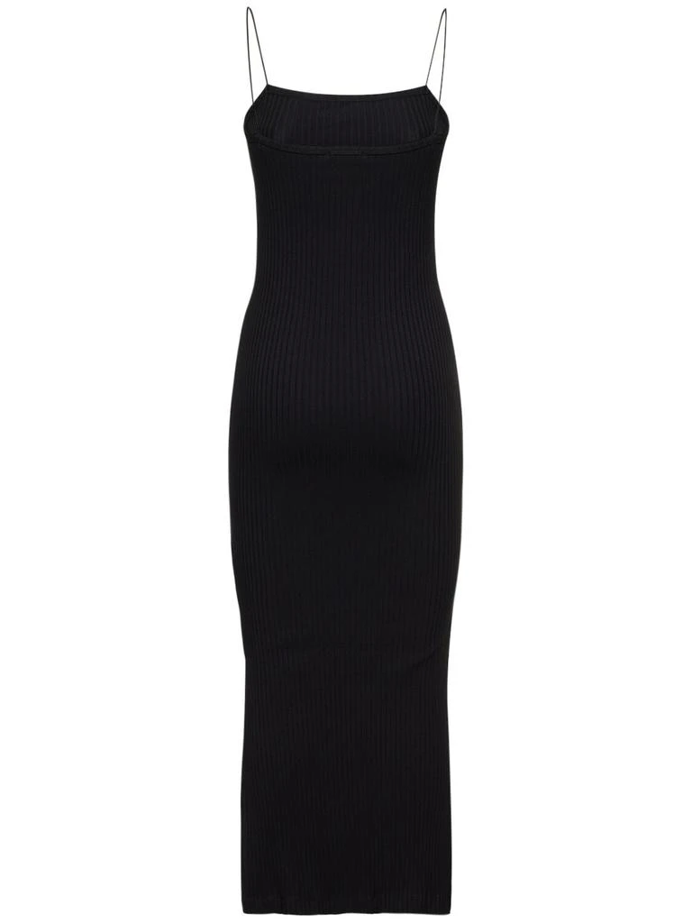 商品Helmut Lang|Ribbed Cotton Jersey Midi Dress,价格¥601,第4张图片详细描述